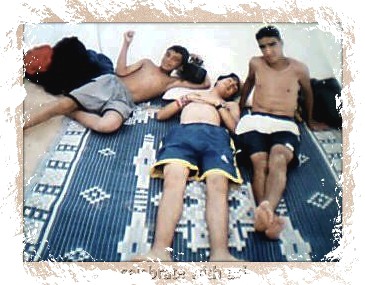 moi avec les amis a la plage